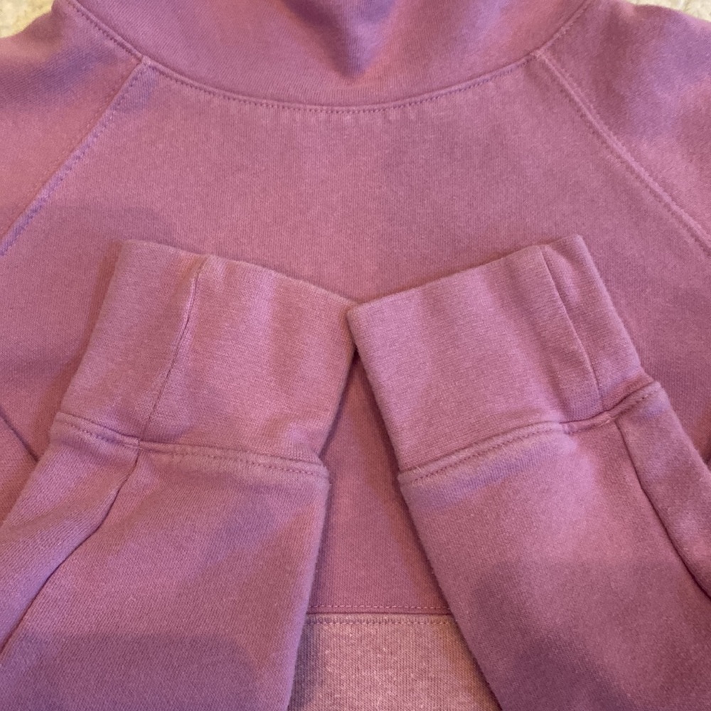 UA pink/mauve sweatshirt with mock collar - Picture 2 of 5